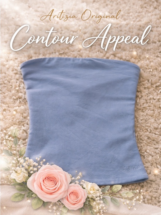 Aritzia Other - Aritzia Contour Appeal Strapless Bandeau - Light Blue